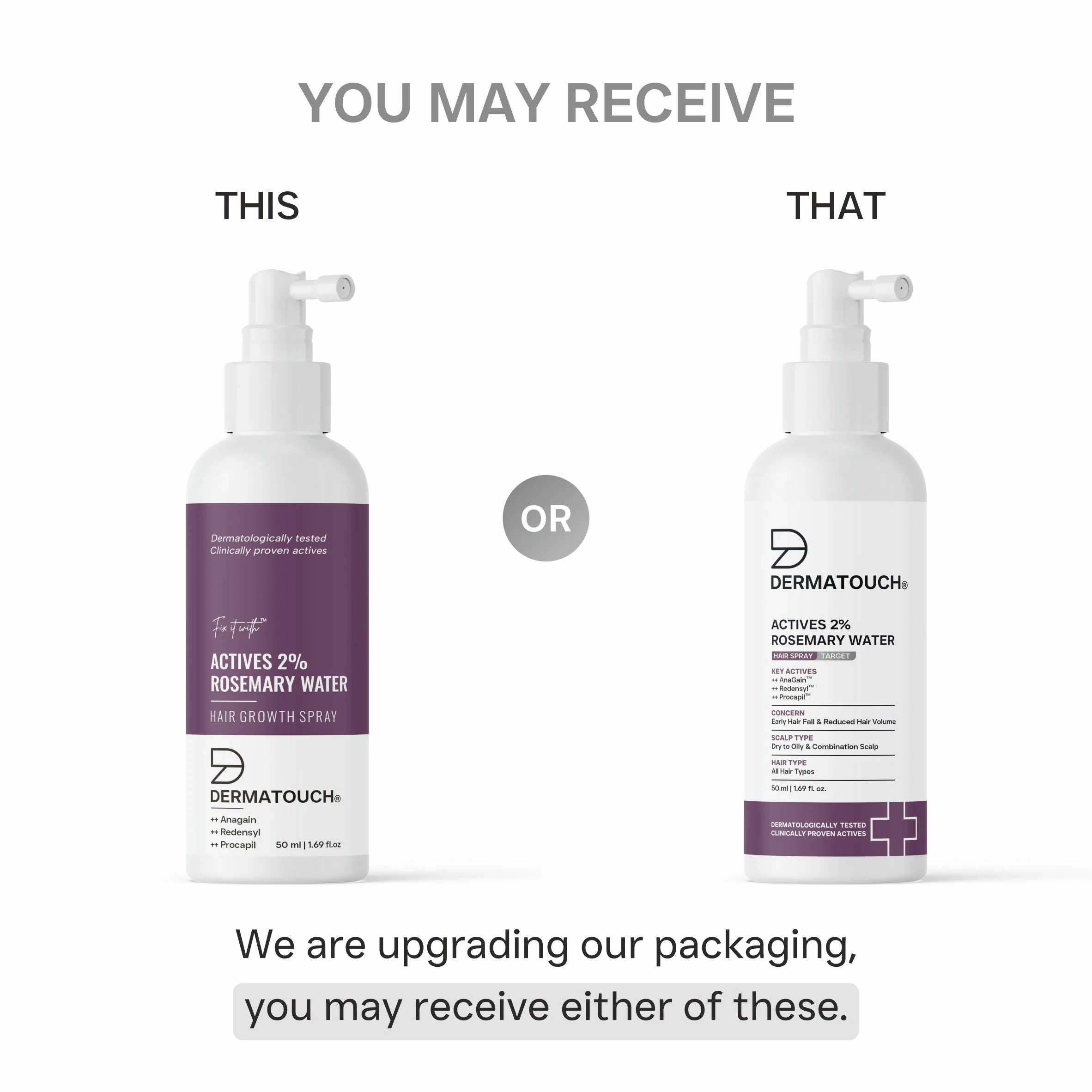 Actives 2% Rosemary Water Spray for Hair Growth PO3 - Image 3