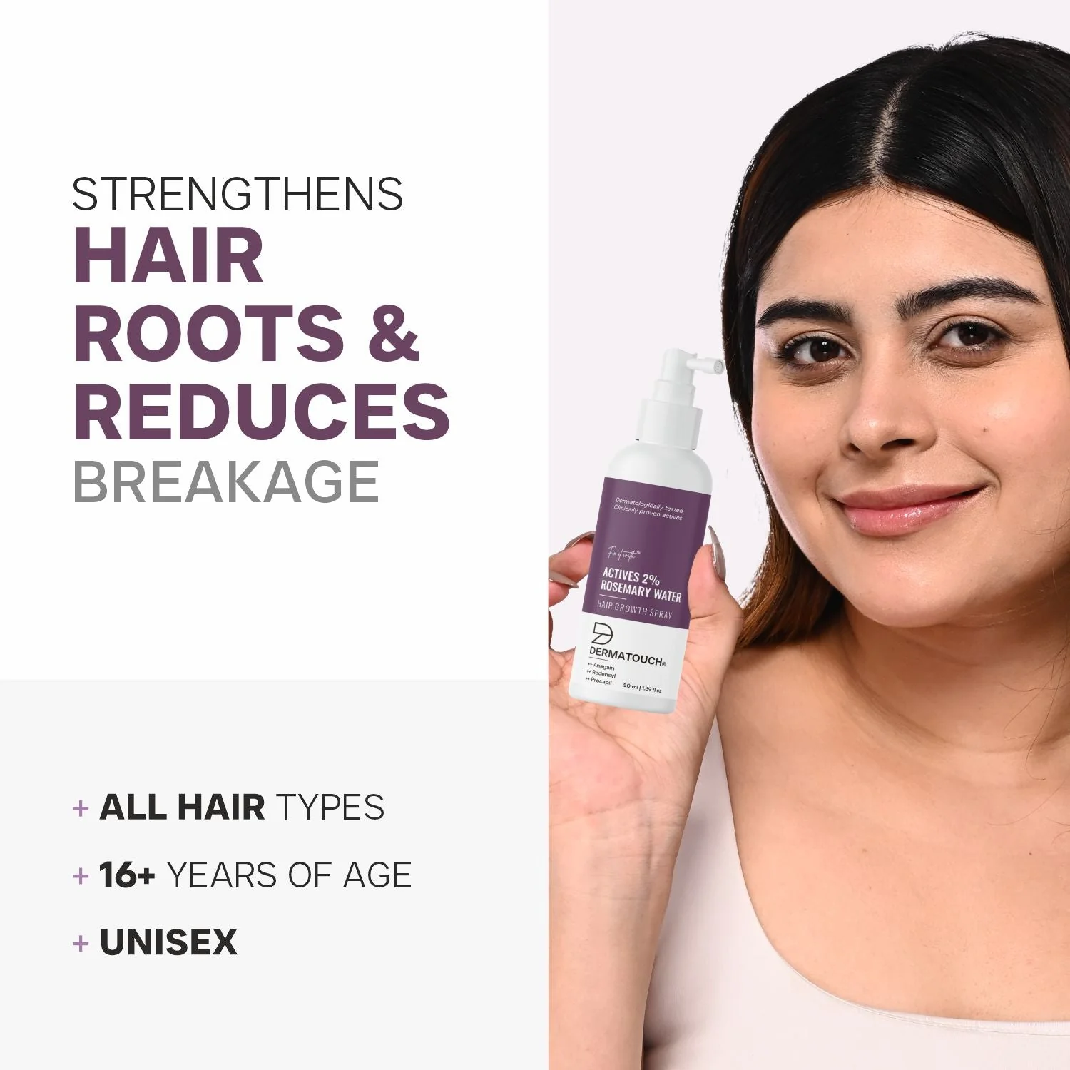 Actives 2% Rosemary Water Spray for Hair Growth PO3 - Image 5
