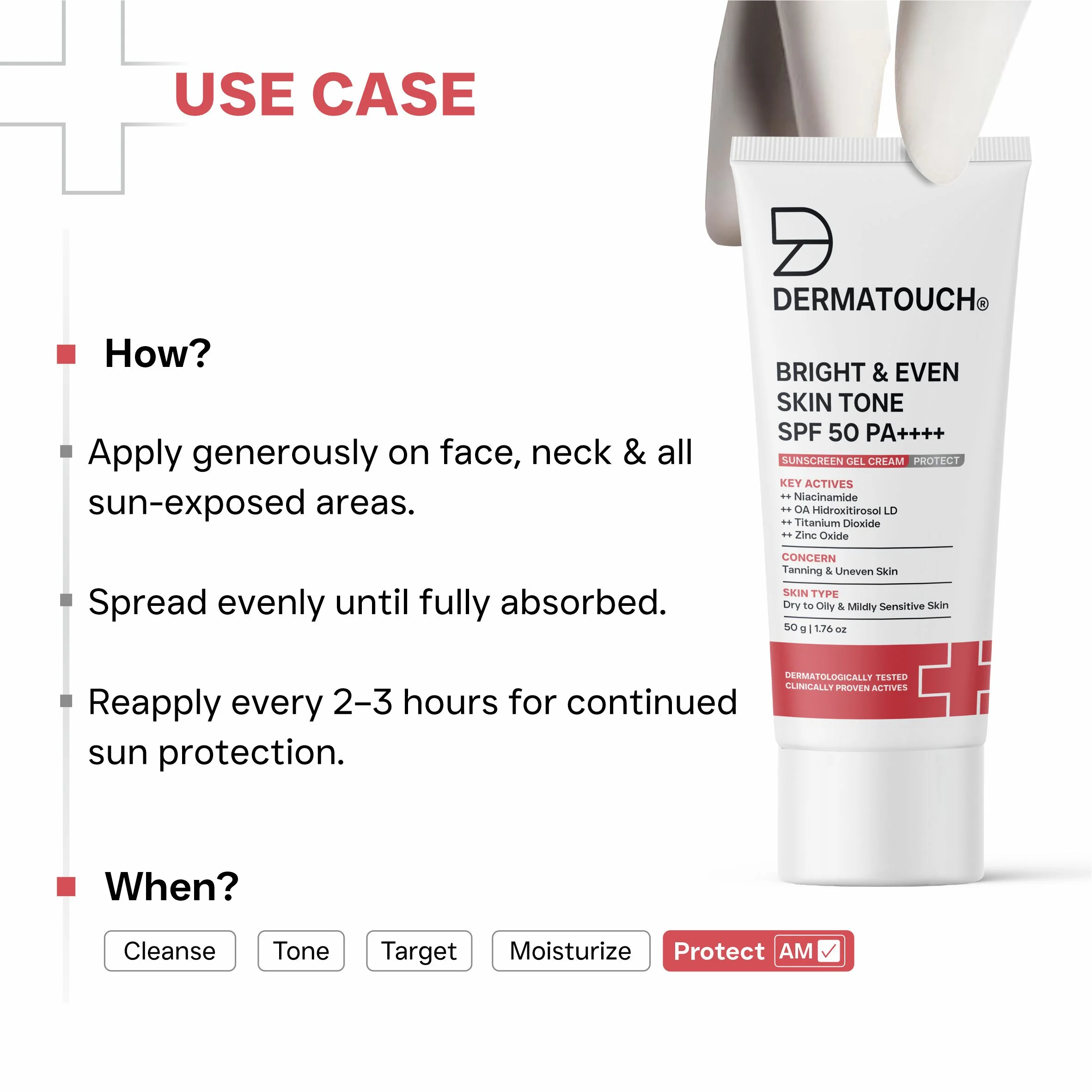 Bright & Even Skin Tone Sunscreen SPF 50 PA++++ 50g - Image 6
