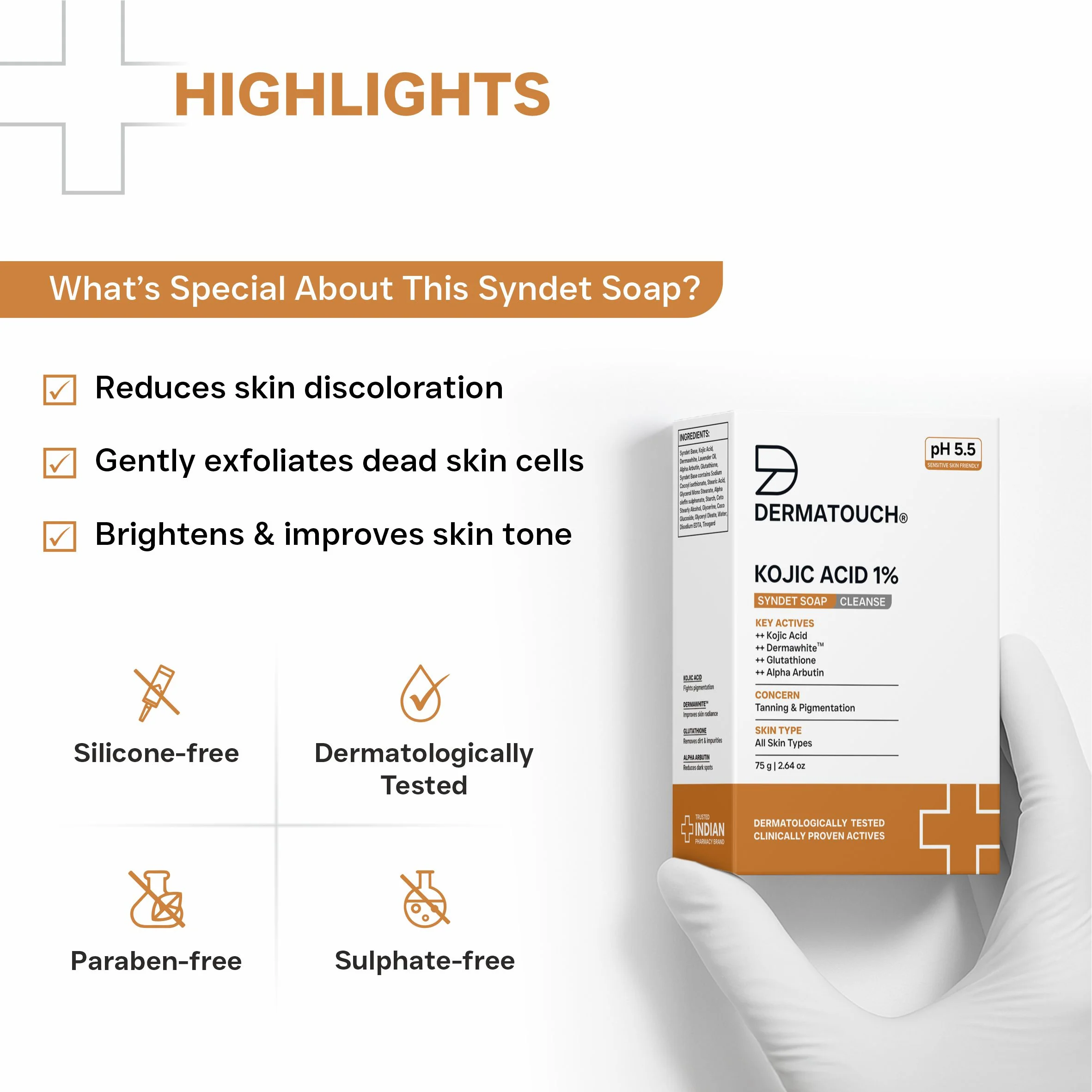 Kojic Acid 1% Soap 75g - Image 6
