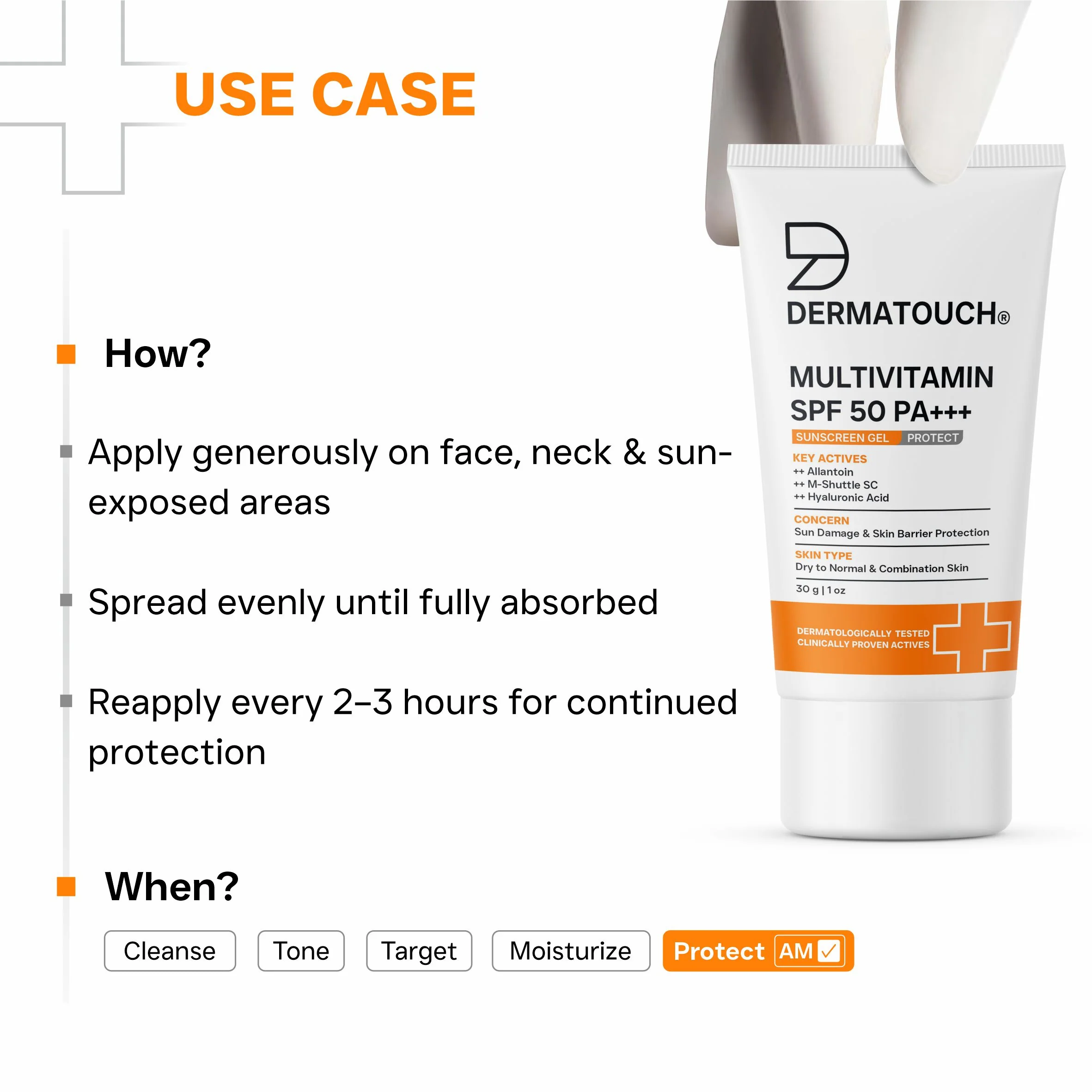 Multivitamin SPF 50 PA+++ Sunscreen Gel  30g PO4 - Image 8