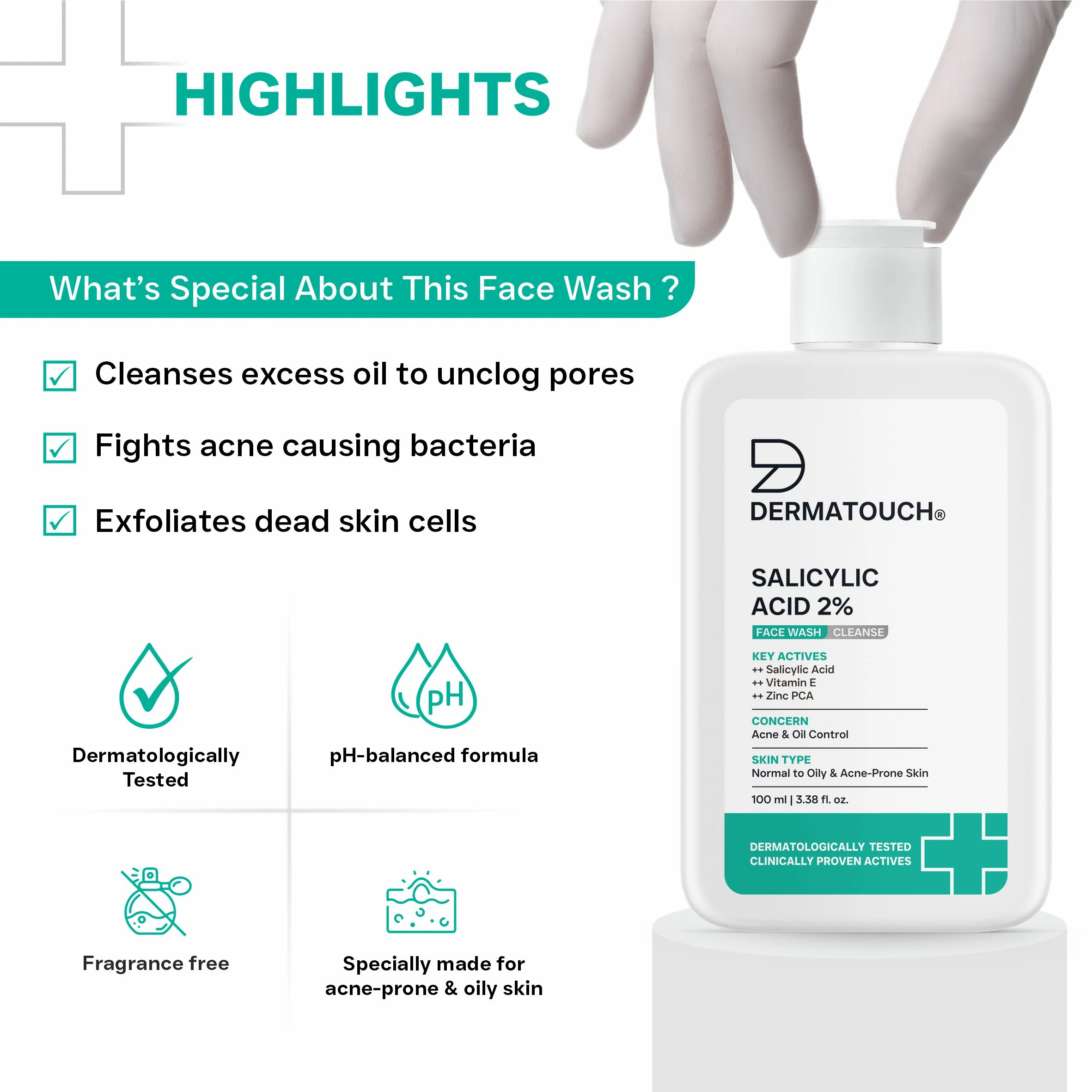 Salicylic Acid 2% Face Wash - 100ml - Image 7